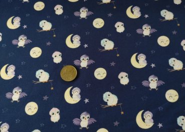 Moonlight dunkelblau Jersey mit Motiven für Schlafanzüge und Nachthemden für Kinder